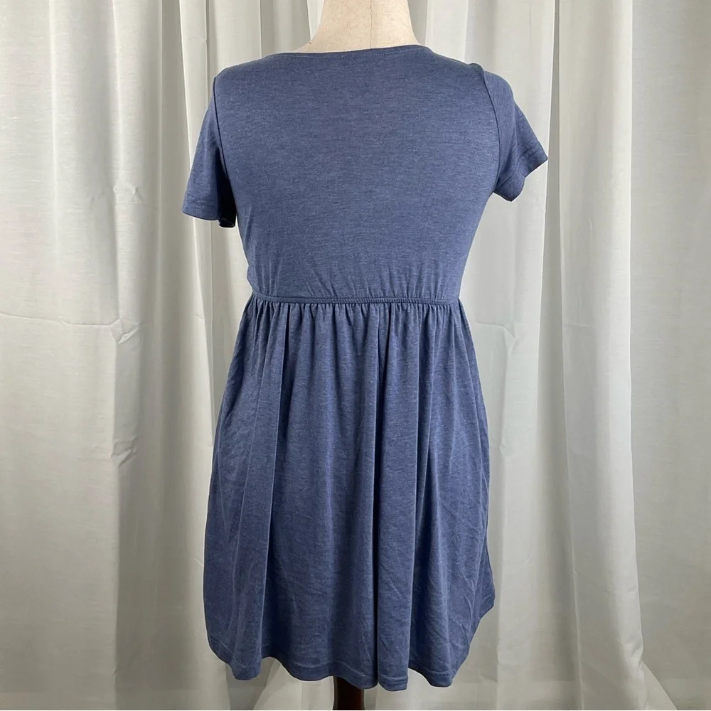 Blue/Purple Wrap Dress - Picture 2 of 2